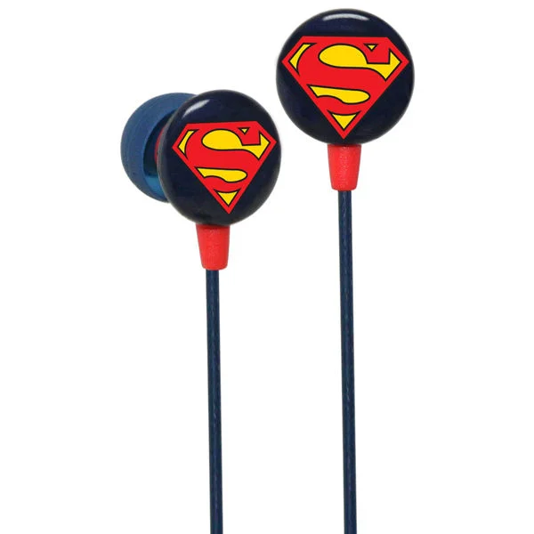 iHip DC Comics Superman Logo Printed Earphones Image 1
