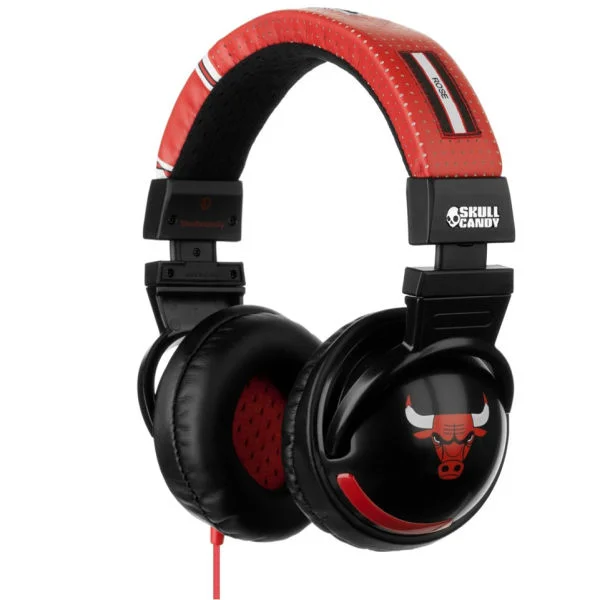 Chicago Bulls Skullcandy: Hesh Over-Ear Headphone with In-Line Microphone and Control Switch (Derrick Rose) Image 1