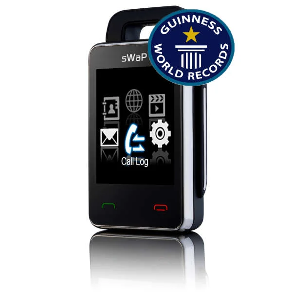 sWap Nova: World's Smallest Mobile Phone - Black Image 1