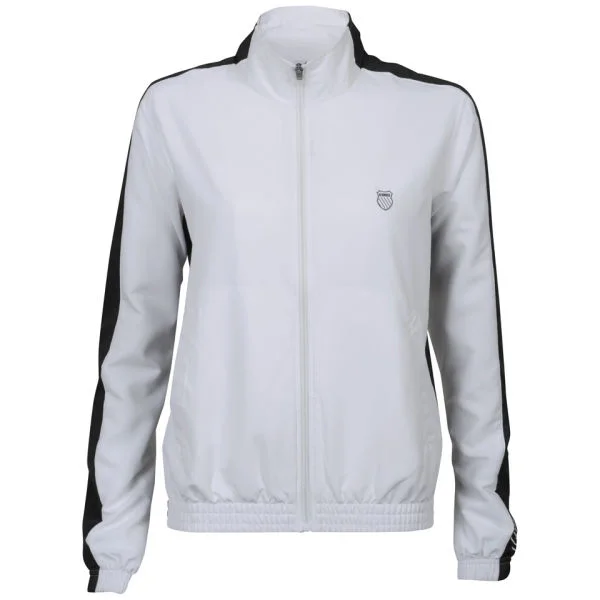K-Swiss Women's Accomplish Jacket - White/Black - XS - White/Black Image 1