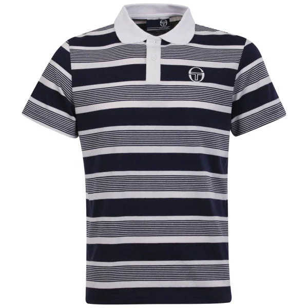 Sergio Tacchini Men's Drop Out Polo-Shirt - Navy/White - S - Navy/White Image 1