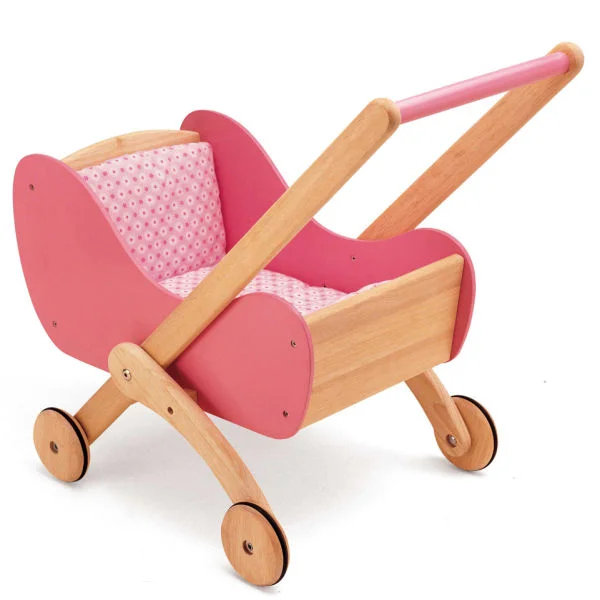 Pintoy Wooden Doll's Buggy Image 1