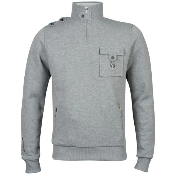 Carter Men's Mancer Knitted Jumper - Grey - S - Gris Image 1