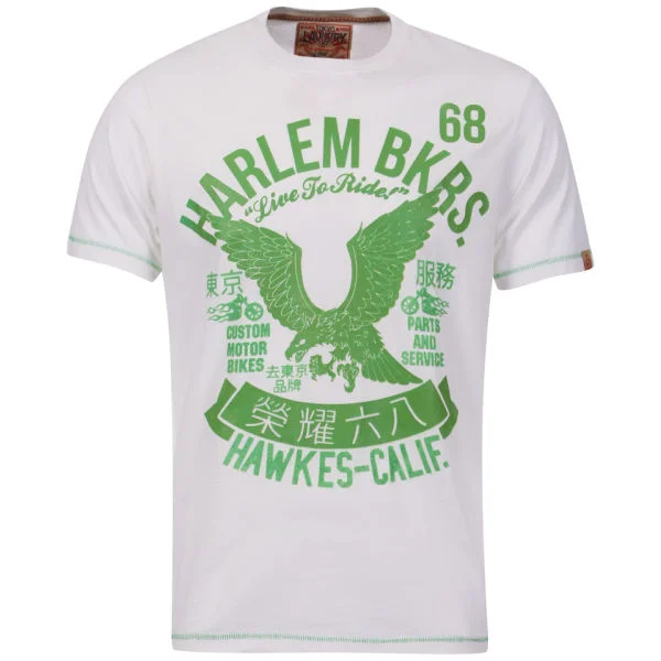 Tokyo Laundry Men's Kuromori Harlem Bikers T-Shirt - Egg Shell - S - Egg Shell Image 1