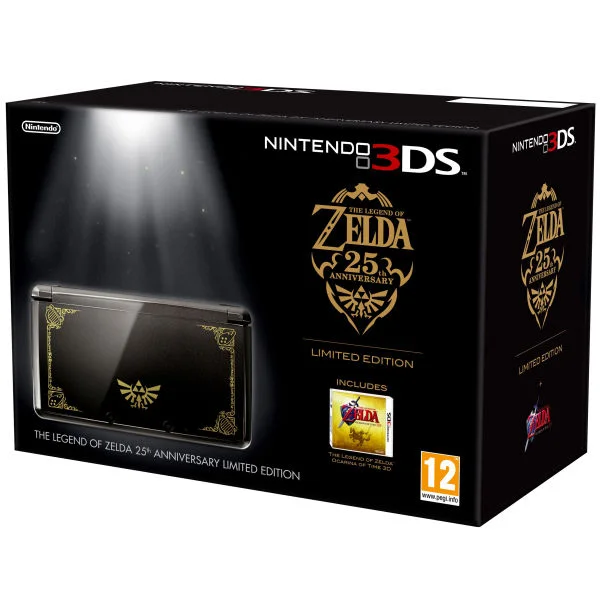 The Legend Of Zelda 25th Anniversary Limited Edition Nintendo 3DS Console (Includes Ocarina Of Time 3D) Image 1