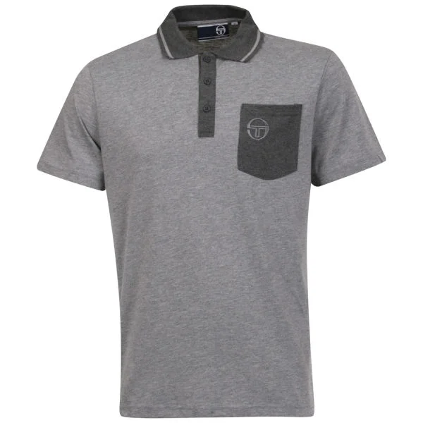 Sergio Tacchini Men's Phillips Polo-Shirt - Grey - S - Gris Image 1