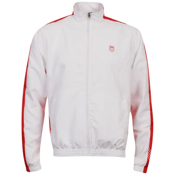 K-Swiss Men's Accomplish Jacket - White/Red - XS - White/Red Image 1