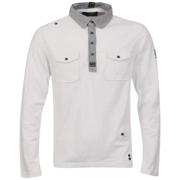 Brave Soul Men's Prometheus Jersey Combo Shirt - White - S - Blanc Image 1