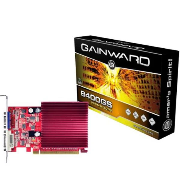 Gainward NVIDIA GeForce 8400GS 256MB DDR2 PCI-E x16 (VGA/DVI-I) Image 1
