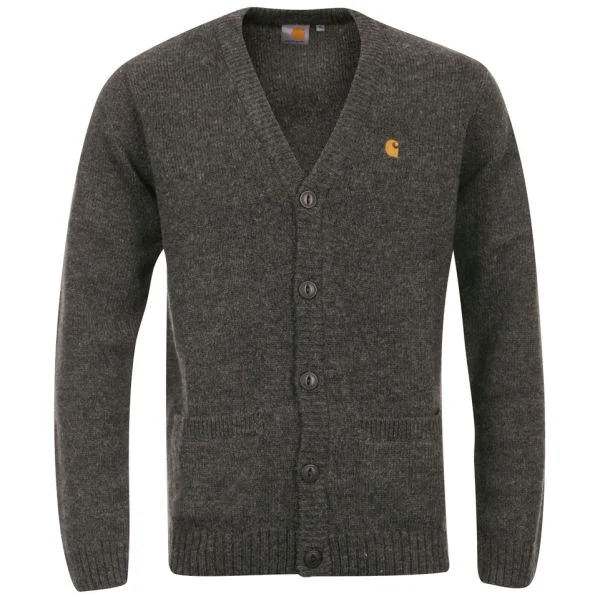 Carhartt Men's University Cardigan - Olive Heather - S - Vert Citron Image 1