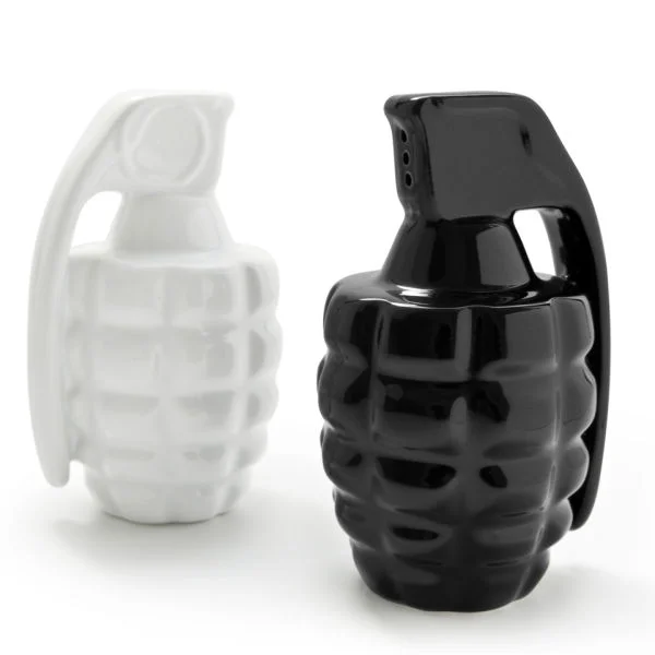 Taste Explosion Grenade Salt and Pepper Shakers Image 1