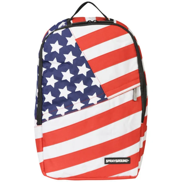 Sprayground USA Deluxe Backpack - Red/Blue/White Image 1