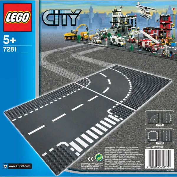LEGO City: Plaques de route - Intersection et Virage (7281) Image 1