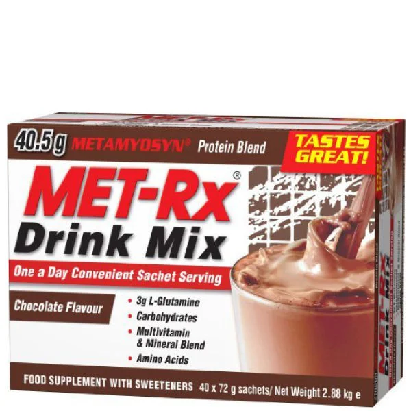 MET-Rx Drink Mix - 18Sachets - Boîte - Vanille Image 1