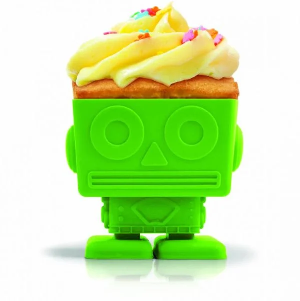 Yumbots - Robot Shaped Silicone Cupcake Moulds Image 1