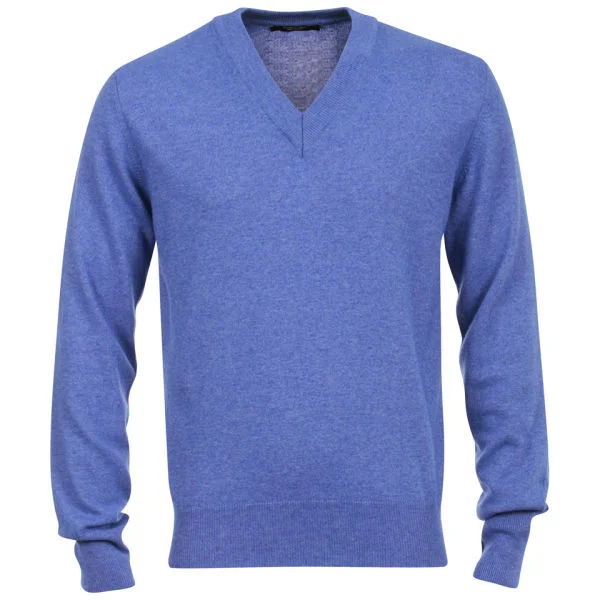 Romeo Gigli Men's V-Neck Knit - Blue - M - Bleu Image 1