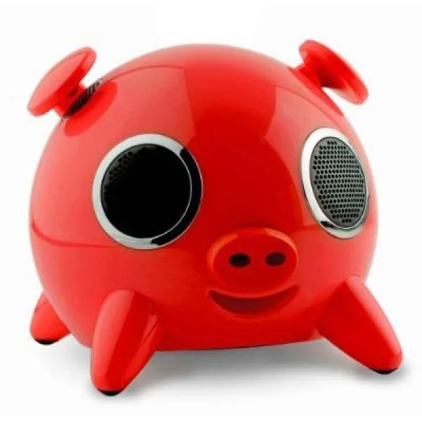 iPig iPod Speaker Dock- Red Image 1