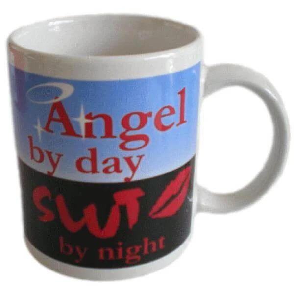 Novelty Angel By Day Mug - Great Gift Image 1