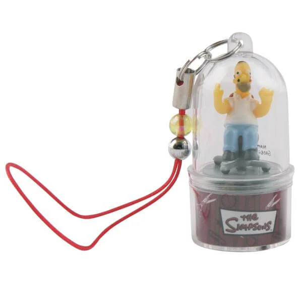 Homer Simpson Spinnerz LED Mobile Phone Charm Image 1