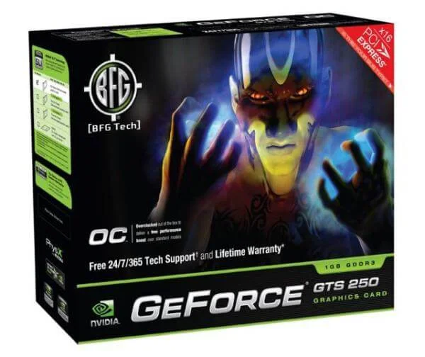 BFG GeForce GTS 250 1GB DDR3 Image 1
