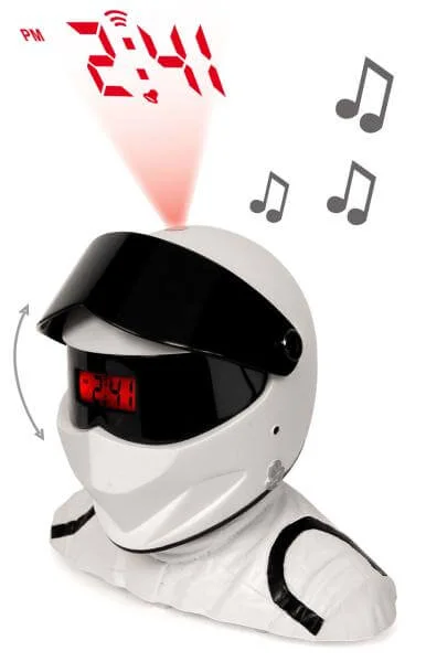 Stig Helmet Top Gear Theme Tune Projection Alarm Image 1