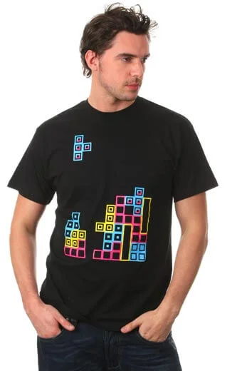 Tetris T Shirt - S - Noir Image 1