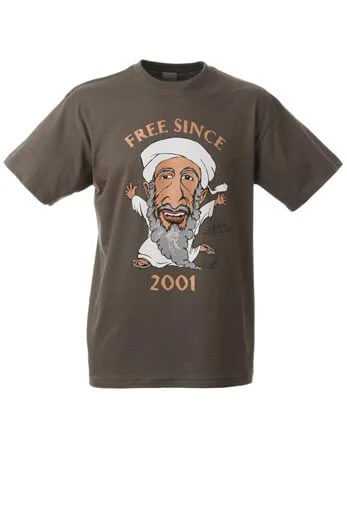 Bin Laden T Shirt - S - Khaki Image 1