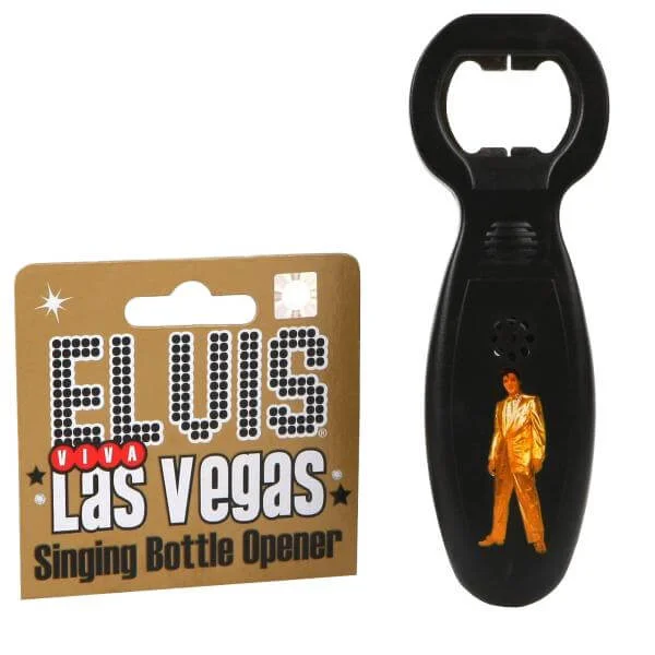 Elvis Singing Bottle Opener Viva Las Vegas Image 1