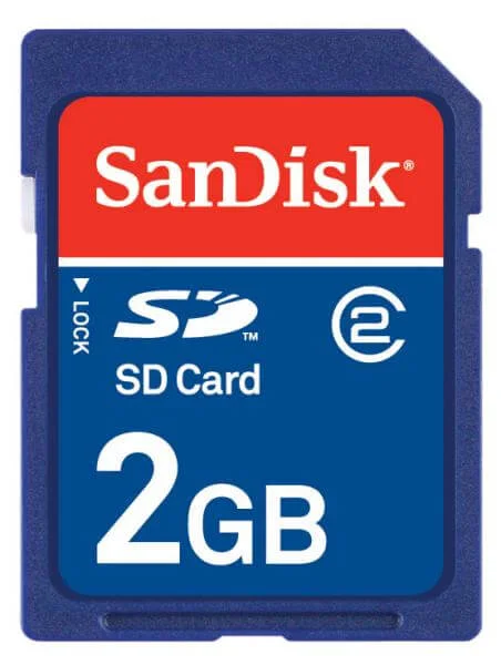 SanDisk SD 2GB Card Image 1