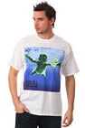 Mens Nirvana - Nevermind - T-Shirt - White - L - Blanc Image 1