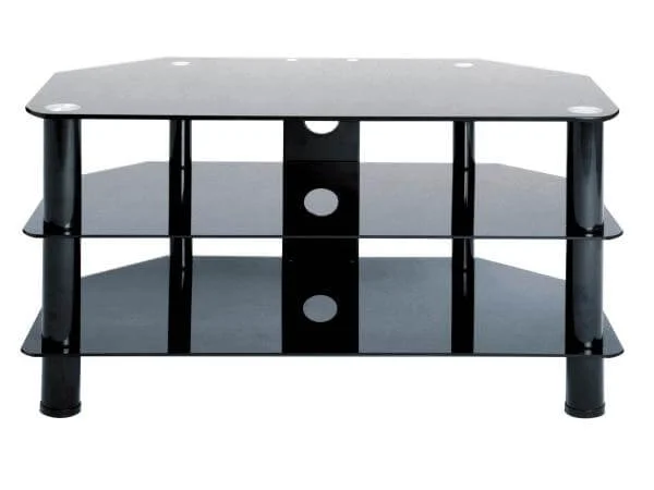 LEVV Black TV stand for up to 37 Inch TVs Image 1