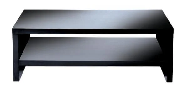 LEVV Black High Gloss TV Stand for up to 42 Inch TVs Image 1
