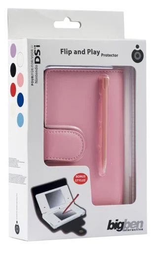 DSi Flip & Play Case Pink Image 1