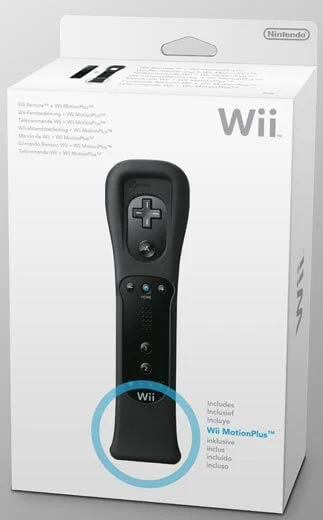 Official Wii Remote & Wii Motion Plus (MotionPlus) (Black) Image 1