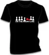 Mens - On The Frontline T-Shirt - Black - S - Noir Image 1