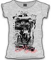 Ladies - Retro Pop T-Shirt - Grey - S - Gris Chiné Image 1