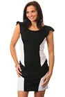 Lipsy - Panelled Contrast Shift Dress - Black and Whte - 8 - Noir Image 1