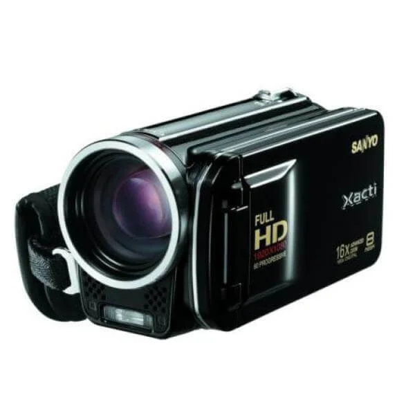 Sanyo VPC-FH1EBK HD Camcorder Black Image 1