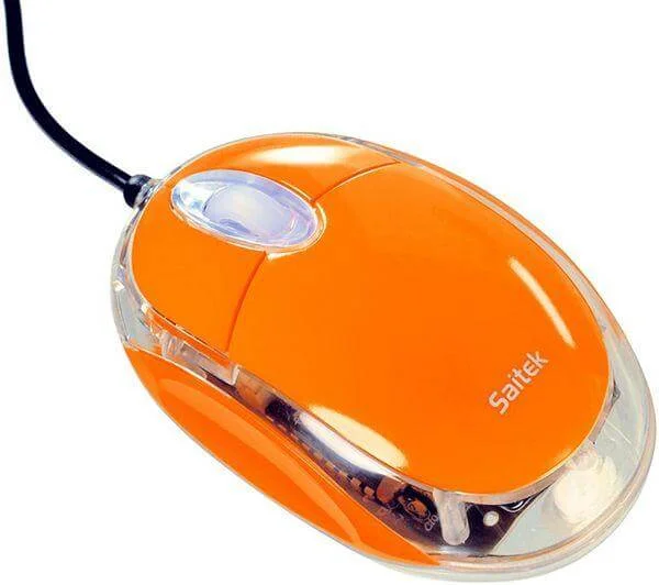 Saitek Notebook Mouse Orange Image 1