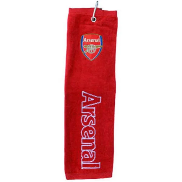 Arsenal FC Golf Tri-Fold Woven Towel Image 1
