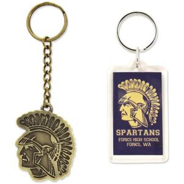 Twilight New Moon - Key Chain Set Forks Spartans Image 1
