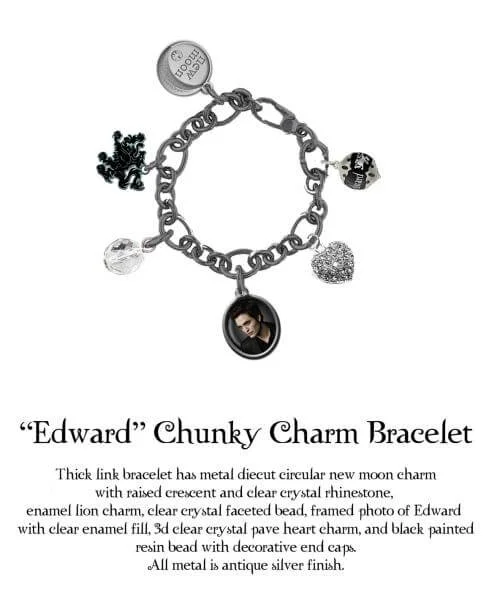 Twilight New Moon - Chunky Charm Bracelet - Edward Image 1