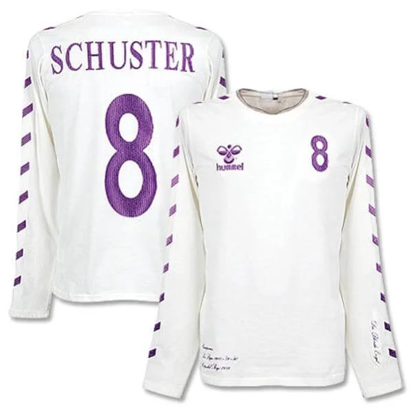 Real Madrid Schuster Vintage Football Shirt - S - Blanc Image 1