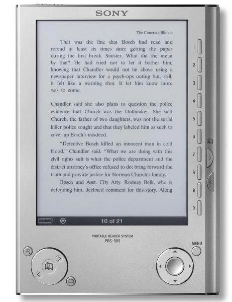 Sony PRS-505 eReader - Silver Image 1