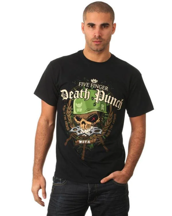 Five Finger Death Punch Men's Army T-Shirt - Black - S - Noir Image 1