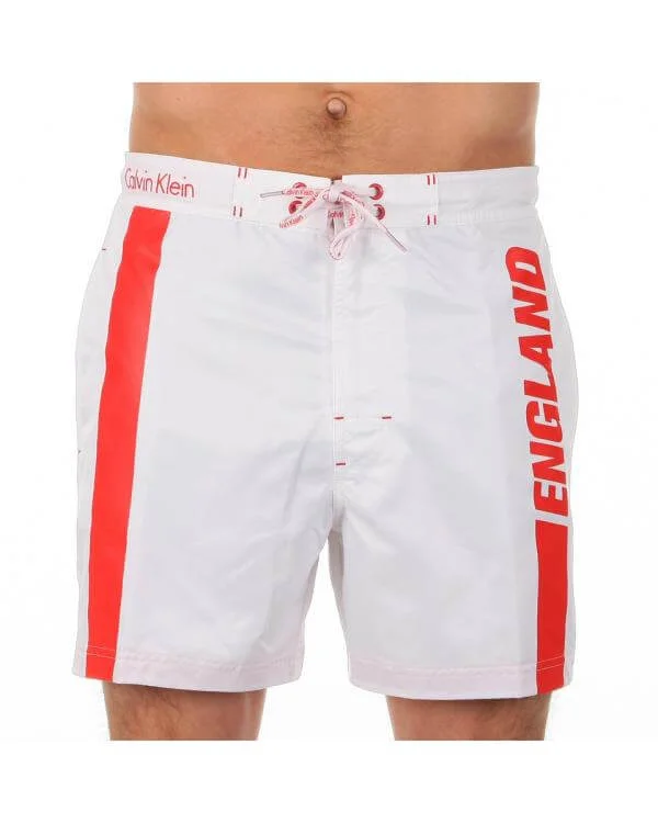 Calvin Klein England Surf Short - S - Red/White Image 1