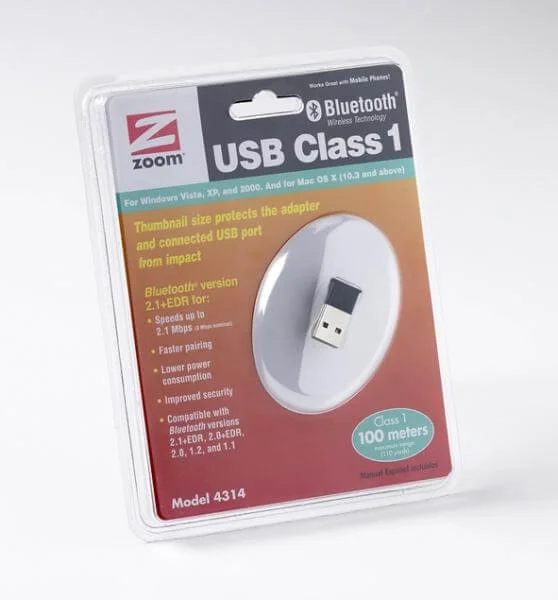 Zoom Bluetooth V2.1 1+EDR USB Adaptor (Class 1 - 100m) Image 1