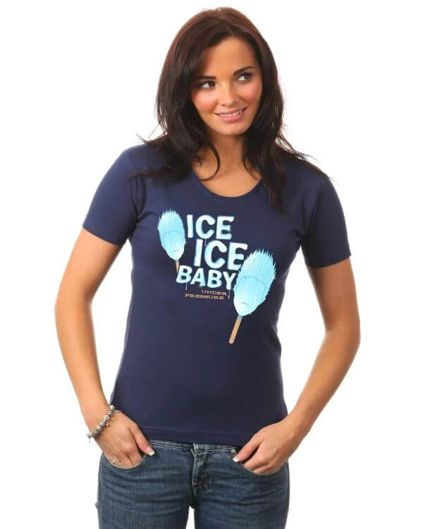 Jedward Women's - Ice Ice Baby T-Shirt - S - Bleu Image 1