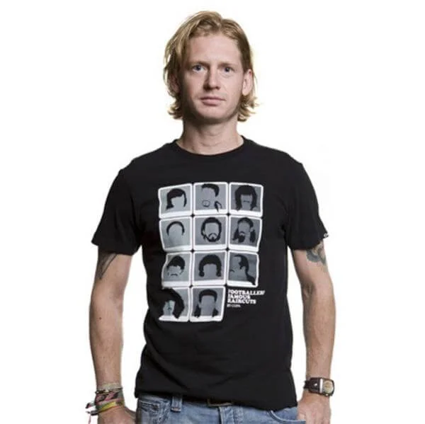 Mens Famous Haircuts T-Shirt - S - Noir Image 1
