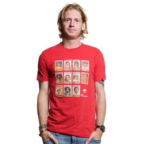 Mens Moustache Dream Team T-Shirt - S - Rouge Image 1